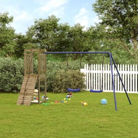 Spielplatz im Freien aus imprägniertem Kiefernholz von vidaXL, Schaukeln und Spielgeräte - Ref: Foro24-3155953, Preis: 250,03...