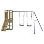 Spielplatz im Freien aus imprägniertem Kiefernholz von vidaXL, Schaukeln und Spielgeräte - Ref: Foro24-3155953, Preis: 250,03...