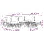 7-teiliges Gartenmöbel-Set und Kissen aus PE-Rattan, anthrazitgrau von vidaXL, Outdoor-Sofas - Ref: Foro24-3186780, Preis: 51...