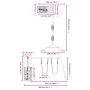 Parque infantil de exterior madera de pino impregnada de vidaXL, Columpios y estructuras de juegos - Ref: Foro24-3155953, Pre...