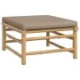 8-piece bamboo garden furniture set with taupe gray cushions by vidaXL, Garden sets - Ref: Foro24-3155126, Price: 935,77 €, D...