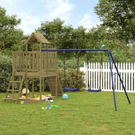 Impregnated pine wood outdoor playground by vidaXL, Swings and play structures - Ref: Foro24-3155839, Price: 411,69 €, Discou...
