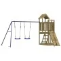 Spielplatz im Freien aus imprägniertem Kiefernholz von vidaXL, Schaukeln und Spielgeräte - Ref: Foro24-3155839, Preis: 412,09...