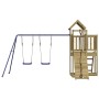 Spielplatz im Freien aus imprägniertem Kiefernholz von vidaXL, Schaukeln und Spielgeräte - Ref: Foro24-3155839, Preis: 423,40...