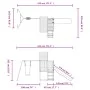 Outdoor playground made of impregnated pine wood by vidaXL, Swings and play structures - Ref: Foro24-3155938, Price: 453,80 €...