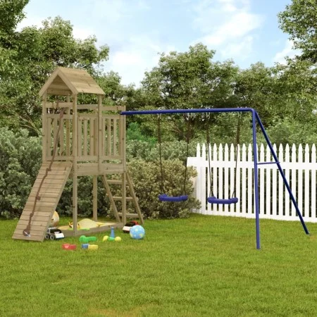 Impregnated pine wood outdoor playground by vidaXL, Swings and play structures - Ref: Foro24-3155875, Price: 357,31 €, Discou...