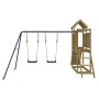 Spielplatz im Freien aus imprägniertem Kiefernholz von vidaXL, Schaukeln und Spielgeräte - Ref: Foro24-3155875, Preis: 386,76...