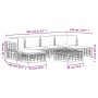 Gartenmöbel-Set 7-teilig und anthrazitgraue PE-Rattankissen von vidaXL, Outdoor-Sofas - Ref: Foro24-3186781, Preis: 517,12 €,...