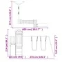 Solid pine wood outdoor playground by vidaXL, Swings and play structures - Ref: Foro24-3155849, Price: 558,06 €, Discount: %