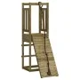 Playhouse with pine impregnated wood climbing wall by vidaXL, Swings and play structures - Ref: Foro24-3155947, Price: 154,90...
