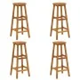 Garden table and 5-piece high stools set made of solid acacia wood. by vidaXL, Garden sets - Ref: Foro24-3154381, Price: 242,...