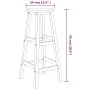 Garden table and 5-piece high stools set made of solid acacia wood. by vidaXL, Garden sets - Ref: Foro24-3154381, Price: 242,...