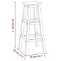 High garden table and stools 5 pcs solid acacia wood by vidaXL, Garden sets - Ref: Foro24-3154389, Price: 282,63 €, Discount: %