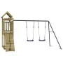 Outdoor playground made of impregnated pine wood by vidaXL, Swings and play structures - Ref: Foro24-3155971, Price: 326,68 €...