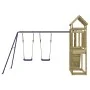 Outdoor playground made of impregnated pine wood by vidaXL, Swings and play structures - Ref: Foro24-3155971, Price: 326,68 €...