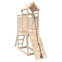 Spielhaus aus massivem Kiefernholz mit Kletterwand von vidaXL, Schaukeln und Spielgeräte - Ref: Foro24-3155867, Preis: 168,59...