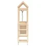 Solid pine wood playhouse with climbing wall by vidaXL, Swings and play structures - Ref: Foro24-3155867, Price: 263,89 €, Di...