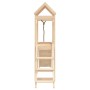 Spielhaus aus massivem Kiefernholz mit Kletterwand von vidaXL, Schaukeln und Spielgeräte - Ref: Foro24-3155867, Preis: 168,59...