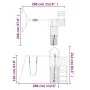 Spielplatz im Freien imprägniertes Kiefernholz von vidaXL, Schaukeln und Spielgeräte - Ref: Foro24-3155836, Preis: 403,27 €, ...