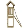 Playhouse with pine impregnated wood climbing wall by vidaXL, Swings and play structures - Ref: Foro24-3155812, Price: 174,93...