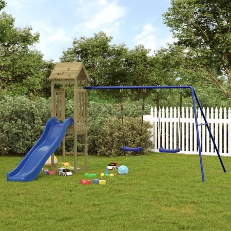 Spielplatz im Freien aus imprägniertem Kiefernholz von vidaXL, Schaukeln und Spielgeräte - Ref: Foro24-3155824, Preis: 280,51...