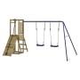 Spielplatz im Freien aus imprägniertem Kiefernholz von vidaXL, Schaukeln und Spielgeräte - Ref: Foro24-3155923, Preis: 305,55...