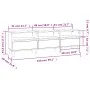 Sperrholz TV-Möbel weiß 150x30x44,5 cm von vidaXL, TV-Möbel - Ref: Foro24-831909, Preis: 86,94 €, Rabatt: %