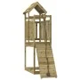 Playhouse with climbing wall made of pine-impregnated wood by vidaXL, Swings and play structures - Ref: Foro24-3155965, Price...