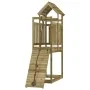 Playhouse with climbing wall made of pine-impregnated wood by vidaXL, Swings and play structures - Ref: Foro24-3155965, Price...
