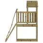 Playhouse with climbing wall made of pine-impregnated wood by vidaXL, Swings and play structures - Ref: Foro24-3155965, Price...