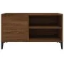 Scheibenschrank aus braunem Eichensperrholz, 84,5 x 38 x 48 cm von vidaXL, CD- und DVD-Speicher - Ref: Foro24-831956, Preis: ...