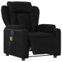 Sillón de masaje reclinable eléctrico cuero sintético negro