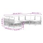 Gartenmöbel-Set 6-teilig anthrazitfarbene Kissen PE-Rattan von vidaXL, Outdoor-Sofas - Ref: Foro24-3186787, Preis: 482,31 €, ...