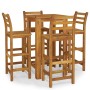 High garden table and stools 5 pcs solid acacia wood by vidaXL, Garden sets - Ref: Foro24-3154391, Price: 411,53 €, Discount: %
