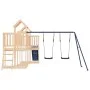 Parque infantil de exterior madera maciza de pino de vidaXL, Columpios y estructuras de juegos - Ref: Foro24-3155846, Precio:...