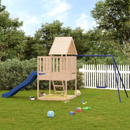 Spielplatz im Freien aus massivem Kiefernholz von vidaXL, Schaukeln und Spielgeräte - Ref: Foro24-3155936, Preis: 419,83 €, R...