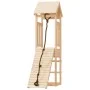 Playhouse with climbing wall solid pine wood by vidaXL, Swings and play structures - Ref: Foro24-3155810, Price: 157,06 €, Di...