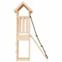 Playhouse with climbing wall solid pine wood by vidaXL, Swings and play structures - Ref: Foro24-3155810, Price: 157,06 €, Di...