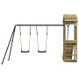 Spielplatz im Freien aus imprägniertem Kiefernholz von vidaXL, Schaukeln und Spielgeräte - Ref: Foro24-3155818, Preis: 271,55...