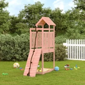 Children's playhouse with Douglas fir wood climbing wall by vidaXL, Swings and play structures - Ref: Foro24-3155964, Price: ...