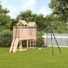 Spielplatz im Freien aus massivem Kiefernholz von vidaXL, Schaukeln und Spielgeräte - Ref: Foro24-3155972, Preis: 477,39 €, R...