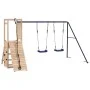 Parque infantil de exterior madera maciza de pino by vidaXL, Swings and play structures - Ref: Foro24-3155921, Price: 180,47 ...