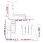 Parque infantil de exterior madera maciza Douglas de vidaXL, Columpios y estructuras de juegos - Ref: Foro24-3155850, Precio:...