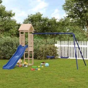 Massives Kiefernholzspielplatz im Freien von vidaXL, Schaukeln und Spielgeräte - Ref: Foro24-3155822, Preis: 260,62 €, Rabatt: %