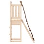 Playhouse with climbing wall solid pine wood by vidaXL, Swings and play structures - Ref: Foro24-3155945, Price: 105,74 €, Di...