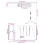 Parque infantil de exterior madera maciza de pino de vidaXL, Columpios y estructuras de juegos - Ref: Foro24-3155960, Precio:...