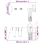 Douglas-Massivholz-Außenspielplatz von vidaXL, Schaukeln und Spielgeräte - Ref: Foro24-3155838, Preis: 291,02 €, Rabatt: %