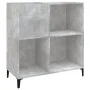 Plattenschrank aus betongrauem Sperrholz, 84,5 x 38 x 89 cm von vidaXL, CD- und DVD-Speicher - Ref: Foro24-832001, Preis: 67,...