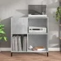 Plattenschrank aus betongrauem Sperrholz, 84,5 x 38 x 89 cm von vidaXL, CD- und DVD-Speicher - Ref: Foro24-832001, Preis: 67,...