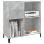 Plattenschrank aus betongrauem Sperrholz, 84,5 x 38 x 89 cm von vidaXL, CD- und DVD-Speicher - Ref: Foro24-832001, Preis: 67,...